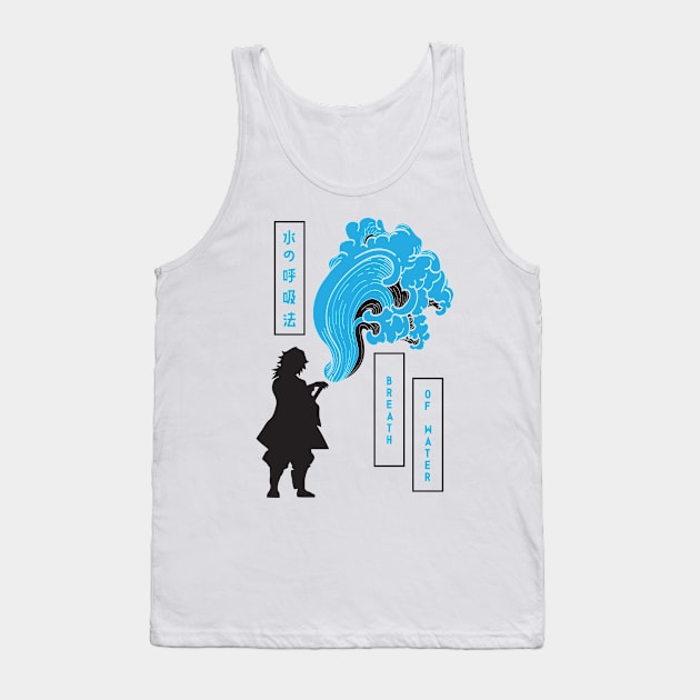 Kimetsu No Yaiba: Breath of Water Tank Top by peeeej